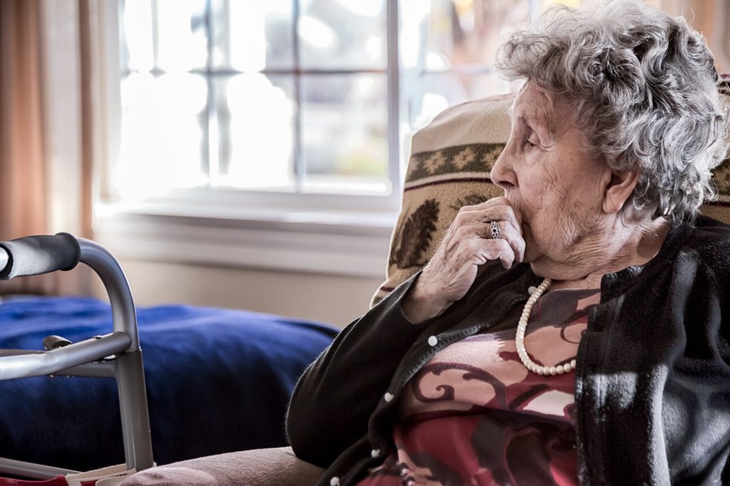 Elderly Woman in a Nursing Home