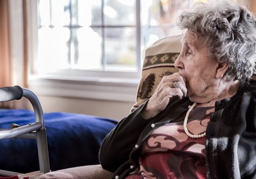 Elderly Woman in a Nursing Home